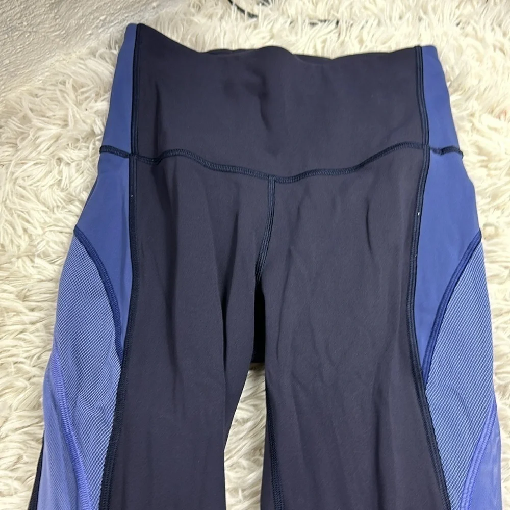 Lululemon Colour Me Ombre Crop *21" Midnight Navy / Gatsby Blue / Visto Blue - Picture 2 of 7